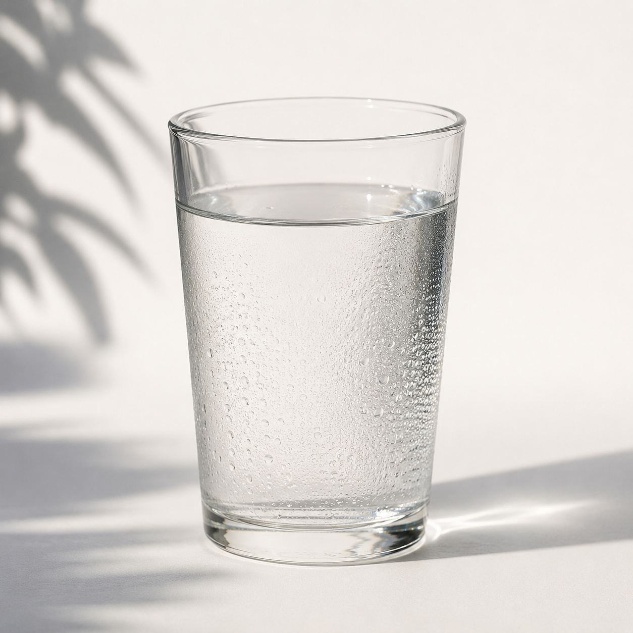 Verre d'eau — L'hydratation essentielle pour apaiser les rougeurs et prendre soin des peaux sensibles