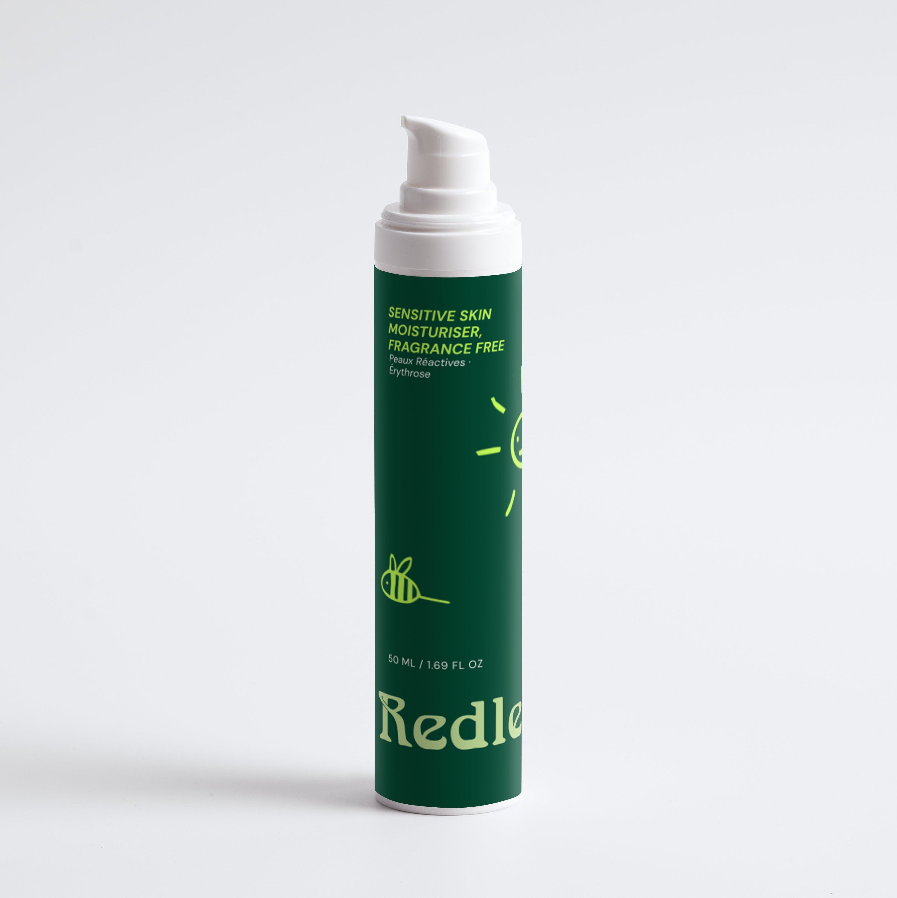 Flacon Redless Sensitive Skin Moisturiser — Crème hydratante anti-rougeurs pour peaux réactives